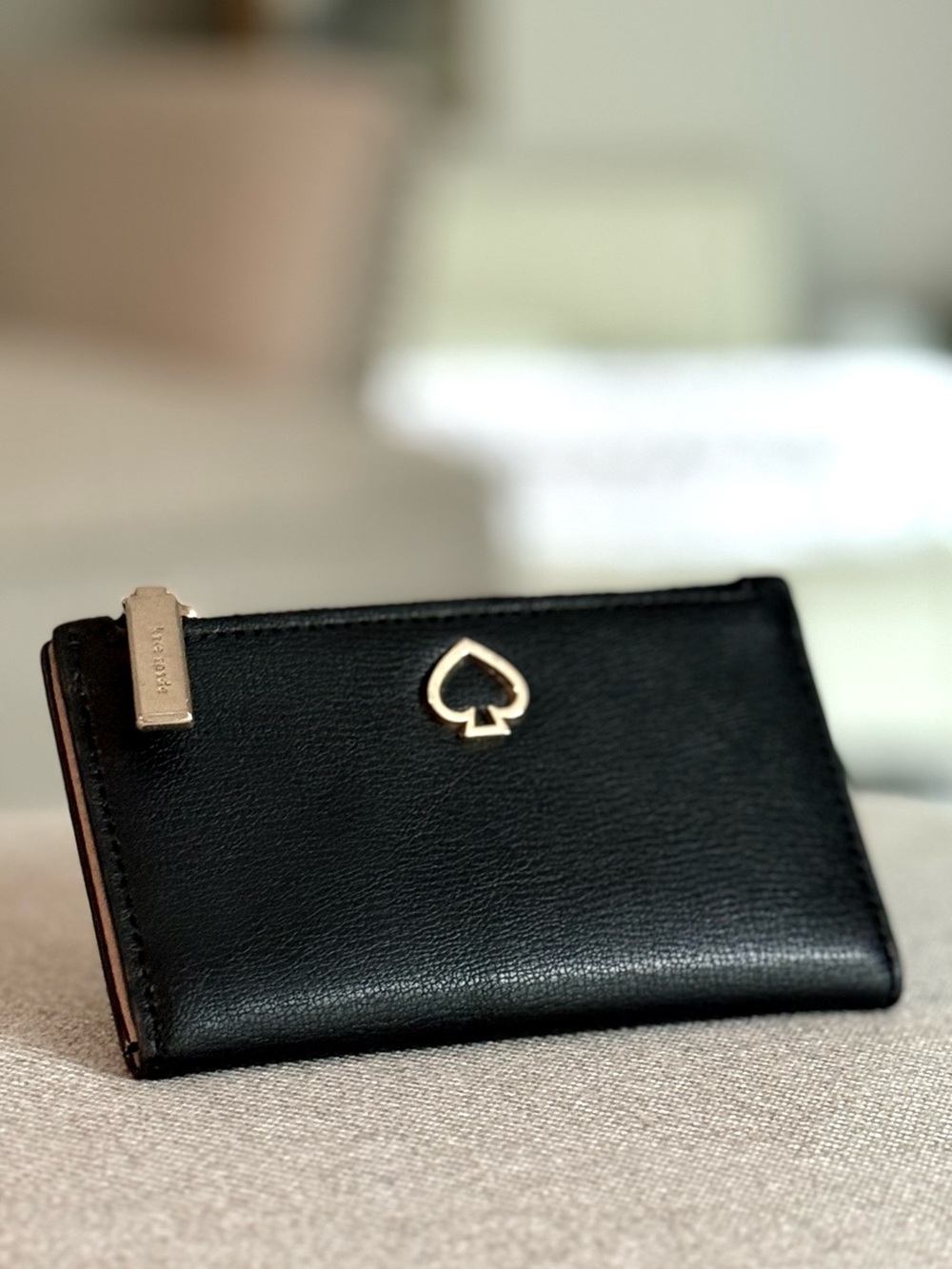 Kate Spade Black Adel Small Bifold Wallet NEW WO TAGS